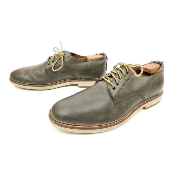 Frye Oxfords Size 11 Grant Lace Up Gray Leather Comfort Plain Toe Casual Shoes main image 12